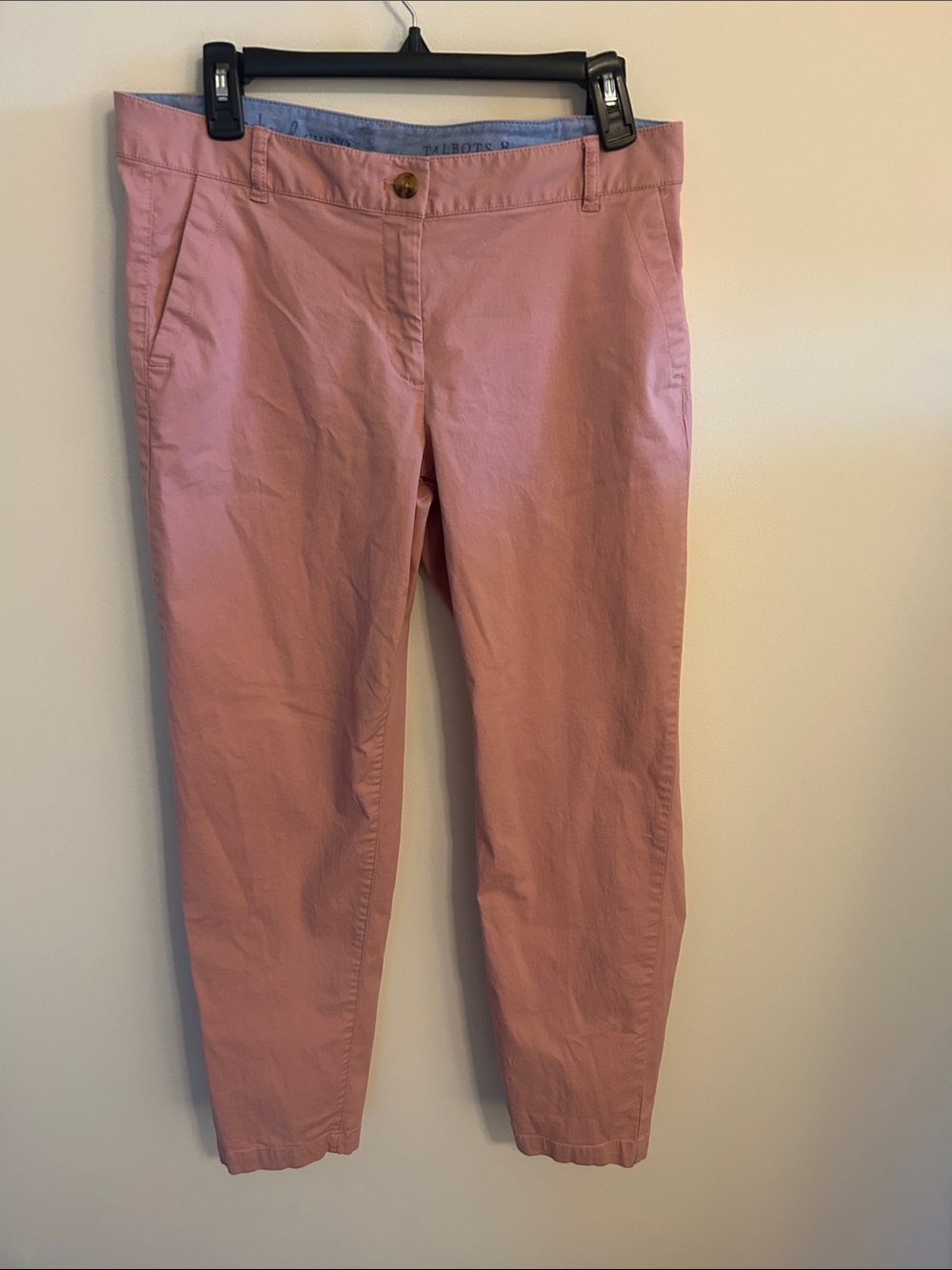 Pink Straight Leg Chinos